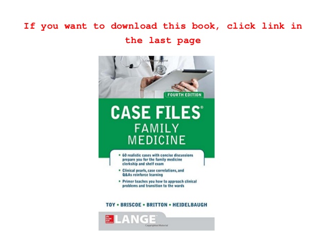 Case files family medicine ebook